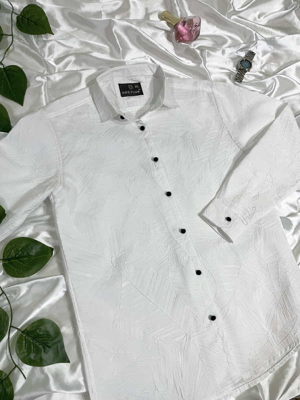 Leaf Textured Shirt - Image 4